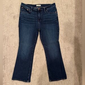 Madewell kick out crop jeans size 31